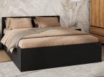 Pat 140x200 cu cadru de ridicare pe cadru metalic DM1, negru