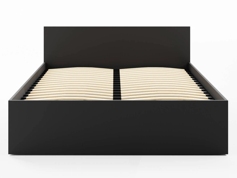 Pat 160x200 cu cadru de ridicare pe cadru metalic DM1, negru