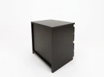 Noptieră 2S 40x40 cm Fabio negru