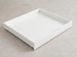 Pat supraetajat din lemn pentru 3 persoane 90x200 cu sertare P3S alb