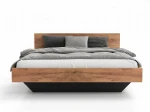 Pat de levitare 120x200 din placa de mobilier DM2 stejar craft + negru