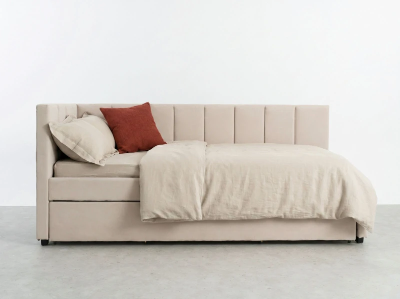 Pat extensibil 90x200 cm pentru adolescenți, 2 locuri de dormit, cu somiere incluse Soro 21 Dan