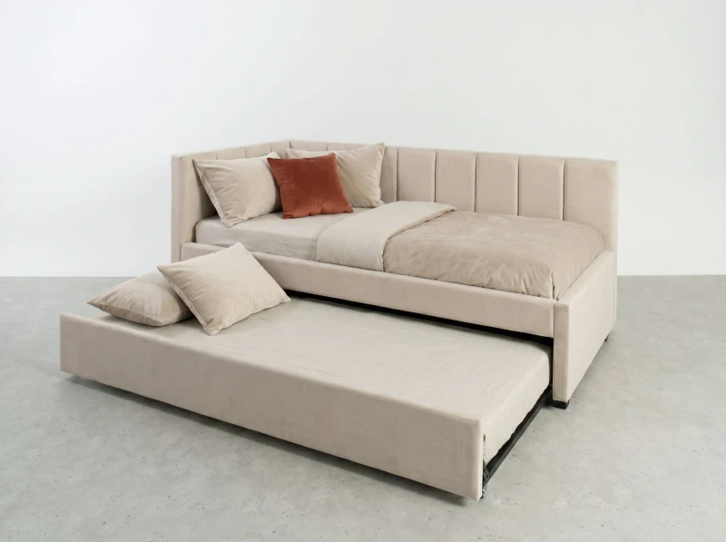 Pat extensibil 90x200 cm pentru adolescenți, 2 locuri de dormit, cu somiere incluse Soro 21 Dan