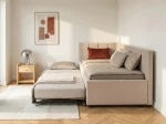 Pat extensibil 90x200 cm pentru adolescenți, 2 locuri de dormit, cu somiere incluse Soro 21 Dan