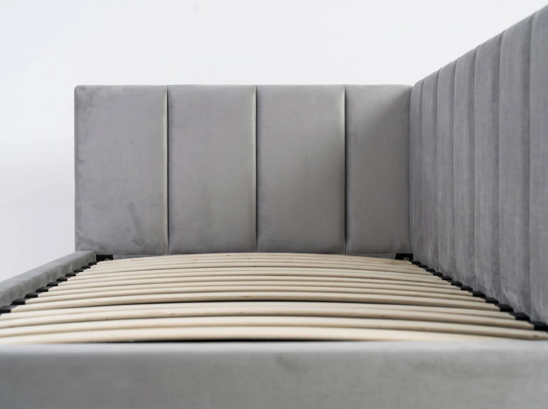 Pat extensibil 90x200 cm pentru adolescenți, 2 locuri de dormit, cu somiere incluse Bluvel 03 Dan