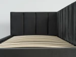 Pat extensibil 90x200 cm pentru adolescenți, 2 locuri de dormit, cu somiere incluse Bluvel 18 Dan
