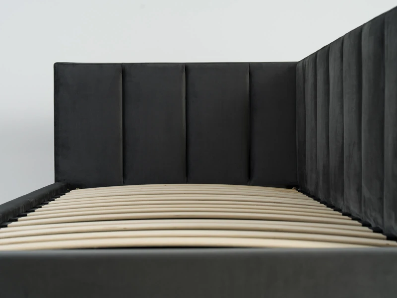 Pat extensibil 90x200 cm pentru adolescenți, 2 locuri de dormit, cu somiere incluse Bluvel 18 Dan