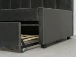 Pat extensibil 90x200 cm pentru adolescenți, 2 locuri de dormit, cu somiere incluse Bluvel 18 Dan