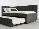 Pat extensibil 90x200 cm pentru adolescenți, 2 locuri de dormit, cu somiere incluse Bluvel 18 Dan