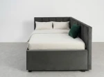 Pat extensibil 90x200 cm pentru adolescenți, 2 locuri de dormit, cu somiere incluse Bluvel 18 Dan