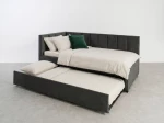 Pat extensibil 90x200 cm pentru adolescenți, 2 locuri de dormit, cu somiere incluse Bluvel 18 Dan