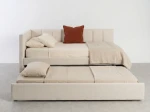 Pat extensibil 90x200 cm pentru adolescenți, 2 locuri de dormit, cu somiere incluse Bluvel 22 Dan