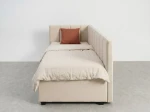 Pat extensibil 90x200 cm pentru adolescenți, 2 locuri de dormit, cu somiere incluse Bluvel 22 Dan