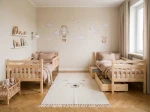Pat supraetajat din lemn 90x200 cu sertare P4S pin