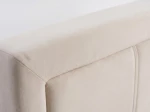 Pat tapițat 140x200 cu ladă de depozitare Rema Velvet Bej