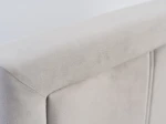Pat tapițat 140x200 cu ladă de depozitare Rema Velvet Gri