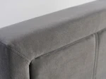 Pat tapițat 120x200 cu ladă de depozitare Rema Velvet Grafit