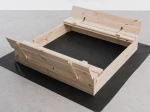 Ladă de nisip din lemn cu capac 120×120 cm – nefinisată