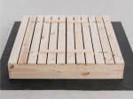 Ladă de nisip din lemn cu capac 120×120 cm – nefinisată
