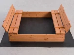 Ladă de nisip din lemn cu capac 120×120 cm – impregnată
