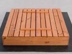 Ladă de nisip din lemn cu capac 120×120 cm – impregnată