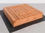 Ladă de nisip din lemn cu capac 120×120 cm – impregnată