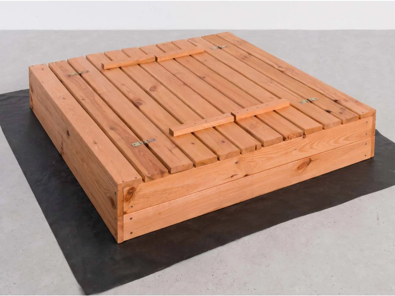 Ladă de nisip din lemn cu capac 120×120 cm – impregnată