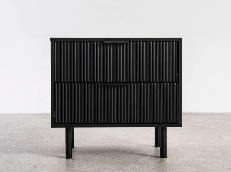  Noptieră 2S 60x39 cm Riff negru