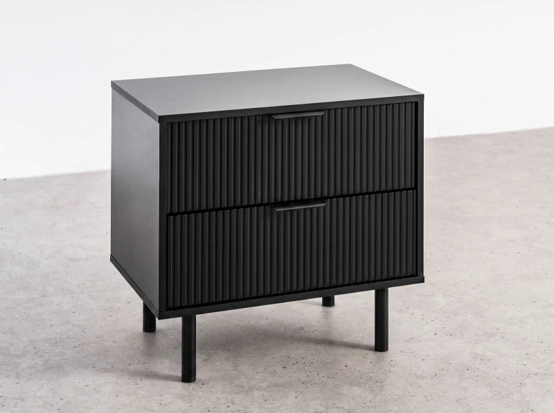  Noptieră 2S 60x39 cm Riff negru