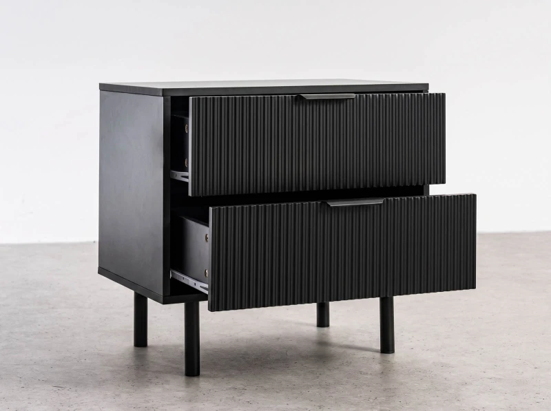  Noptieră 2S 60x39 cm Riff negru