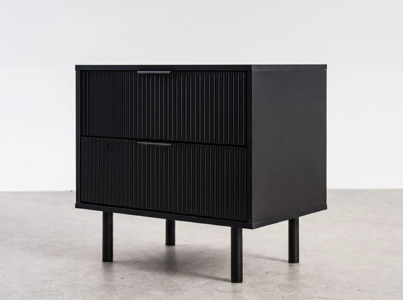 Noptieră 2S 60x39 cm Riff negru