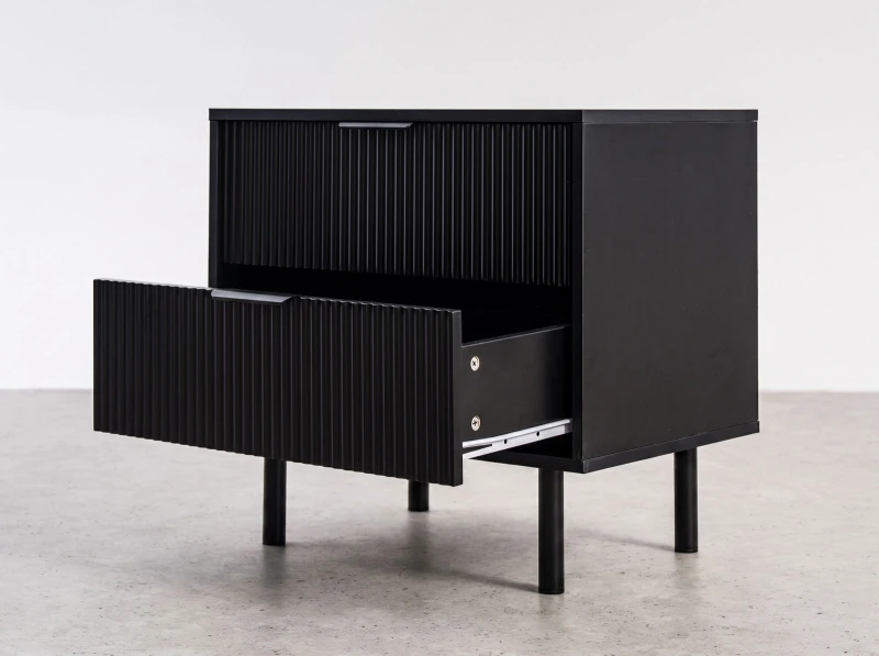  Noptieră 2S 60x39 cm Riff negru