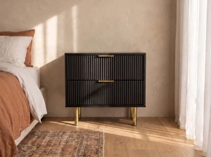  Noptieră 2S 60x39 cm Riff negru