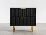  Noptieră 2S 60x39 cm Riff negru