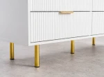 Comodă cu sertare 6S 118x39 cm Riff alb