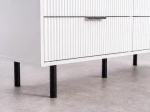 Comodă cu sertare 6S 118x39 cm Riff alb