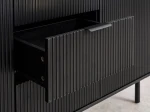 Comodă cu sertare 6S 118x39 cm Riff negru