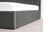 Pat Tapitat cu spatiu de depozitare 180x200 TOP Line 9 Bluvel 18 Grafit
