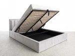 Pat Tapitat cu spatiu de depozitare 180x200 TOP Line 9 Bluvel 03 Gri