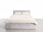 Pat Tapitat cu spatiu de depozitare 180x200 TOP Line 9 Bluvel 03 Gri