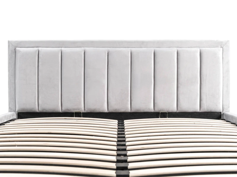 Pat Tapitat cu spatiu de depozitare 180x200 TOP Line 9 Bluvel 03 Gri
