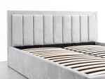 Pat Tapitat cu spatiu de depozitare 180x200 TOP Line 9 Bluvel 03 Gri