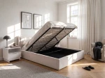 Pat Tapitat cu spatiu de depozitare 120x200 TOP Line 9 Bluvel 22 Bej