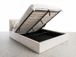 Pat Tapitat cu spatiu de depozitare 140x200 TOP Line 9 Bluvel 22 Bej