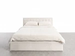 Pat Tapitat cu spatiu de depozitare 140x200 TOP Line 9 Bluvel 22 Bej