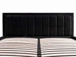 Pat Tapitat cu spatiu de depozitare 160x200 TOP Line 9 Bluvel 19 Negru