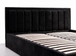 Pat Tapitat cu spatiu de depozitare 160x200 TOP Line 9 Bluvel 19 Negru