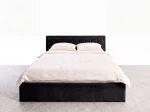 Pat Tapitat cu spatiu de depozitare 180x200 TOP Line 9 Bluvel 19 Negru