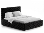 Pat tapitat cu spatiu de depozitare 140x200 PRO line 15 Negru Bluvel 19