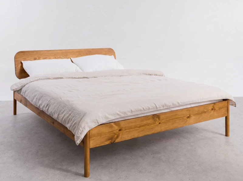 Pat de pin 180x200 Japandi stejar